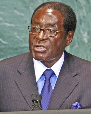 Zimbabwe President Robert Mugabe addressing the United Nations General Assembly on September 21, 2011. He said that the ICC was letting the US and other European states run free after performing crimes. by Pan-African News Wire File Photos