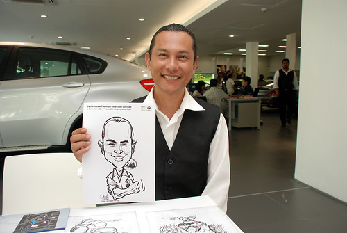 Caricature live sketching for Performance Premium Selection first year anniversary - day 4 - 26
