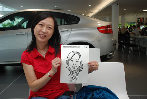 Caricature live sketching for Performance Premium Selection first year anniversary - day 4 - 21