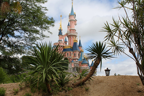 The Castle seen from the Adventureland entrance area