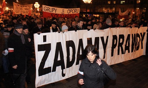 Anita Czerwińska podczas Marszu Pamięci
