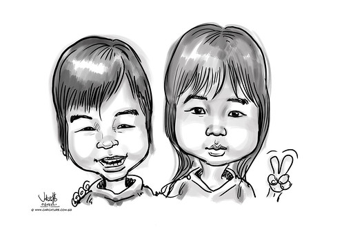 digital live sketching for birthday party 06082011 - 2