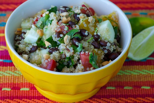 Quinoa and Black Bean Salad with Fresh Lime Dressing