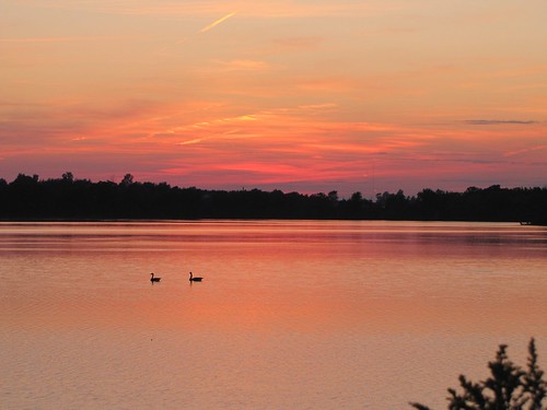 Sunset at Evergreen Lake