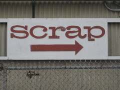 SCRAP sign