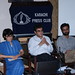 Puruesh Chaudhary, Amir Zia and Aamir Latif at Karachi Press Club for the International Media Ethics Day organized by CIME and Mishal / AGAHI
