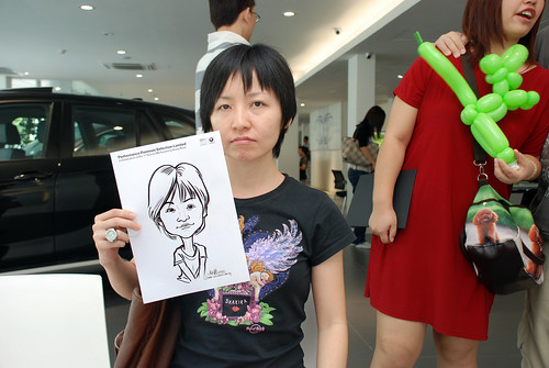 Caricature live sketching for Performance Premium Selection first year anniversary - day 3 - 20