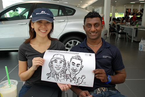 Caricature live sketching for Performance Premium Selection first year anniversary - day 4 - 10