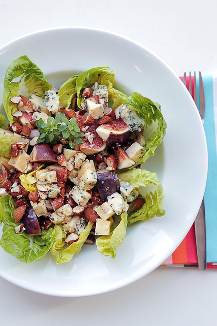 Figs, Blue Cheese and Lettuce