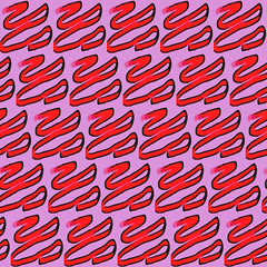 Red Ribbon Pattern by randubnick