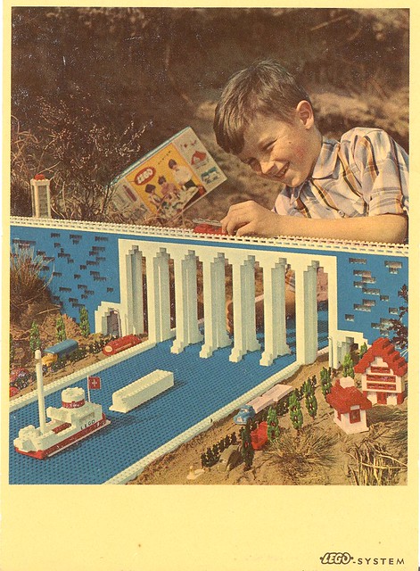 c. 1960 Lego advertising postcard