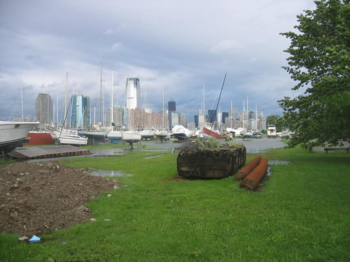 Dry dock, Liberty State Park (now the boats are sitting in water)
