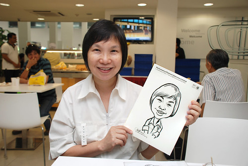 Caricature live sketching for Performance Premium Selection first year anniversary - day 1 - 17