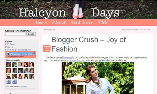 09 Sept 01 - Featured on Halcyon Days