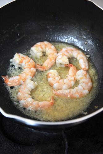 stir fry leeks with prawns by melmok