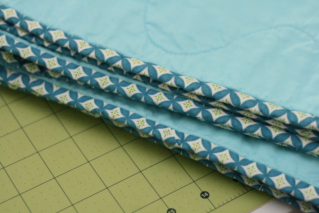 binding to Ogee/Curlicue Crush Quilt