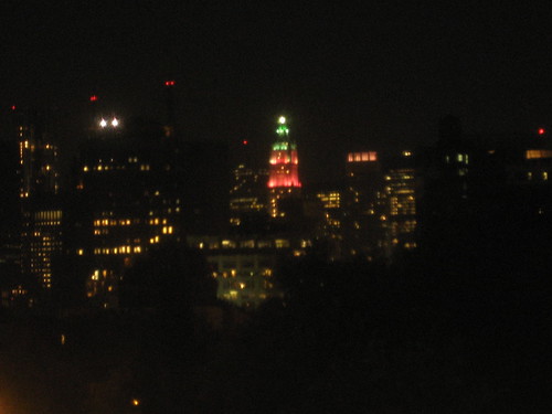 First sight of the new colors on the Woolworth Building