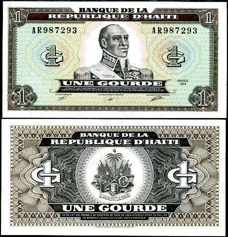 1 Gourde Haiti 1989, Pick 253