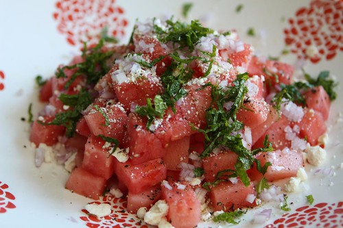 Watermelon Salad with Mint and Feta