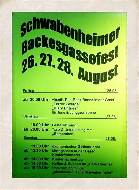 Schwabenheimer Backesgassefest 2011