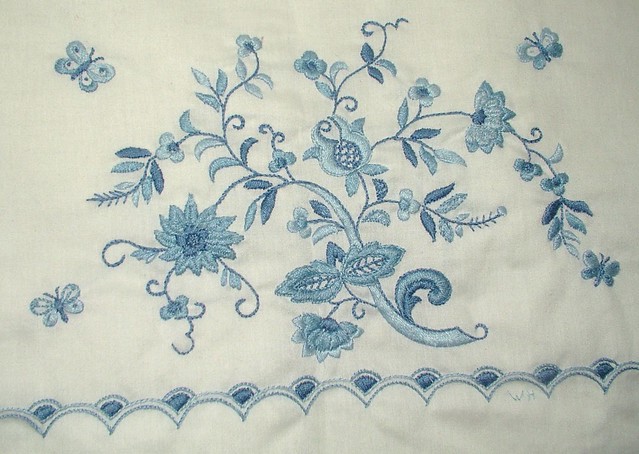 center details of embroidery