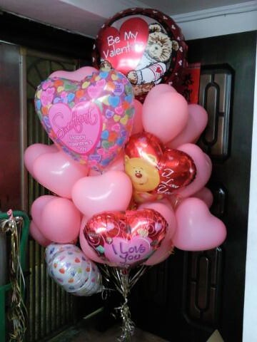 情人節氣球串，空飄愛心氣球30顆，鋁箔氣球5顆 by dod_balloon