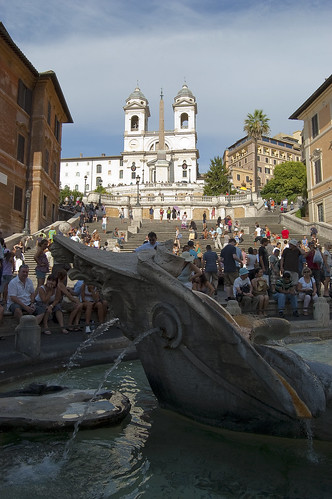 Fontana della Barcaccia & the Spanish Steps