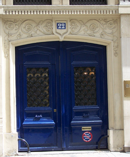 Blue Door in Paris