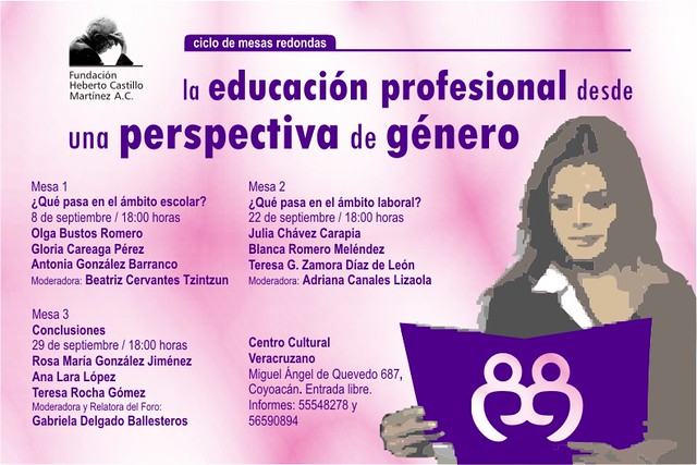"La educación profesional desde una perspectiva de género". 