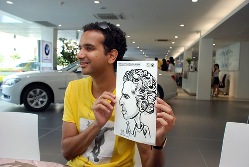 Caricature live sketching for Performance Premium Selection first year anniversary - day 2 - 16
