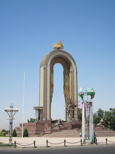 Duschanbe Alexander the Great memorial.