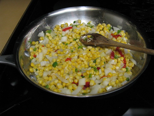 corn cooking 5 minutes
