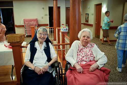 Two Sister of Providence centenarians