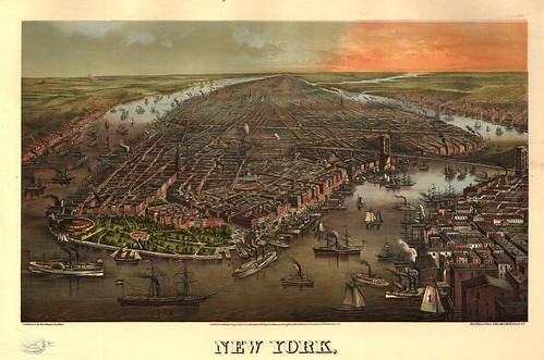 perspective view of new york city