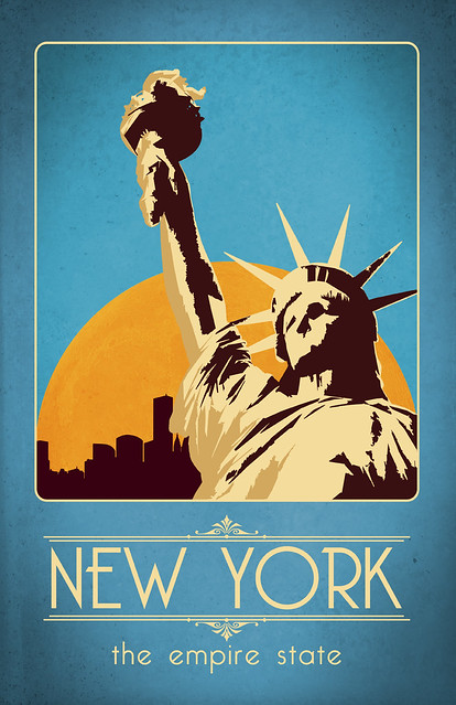 Retro New York Travel Poster