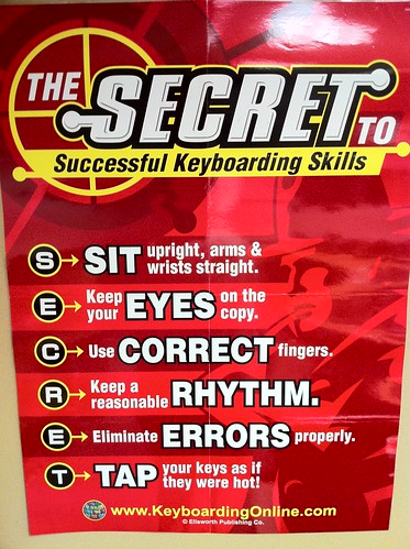 Keyboarding Skills Poster