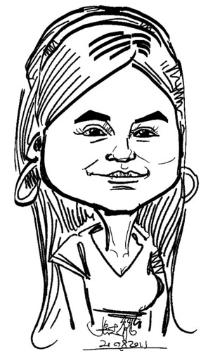 digital live caricature on HTC Flyer for HTC Weekend - Day 2 - 4