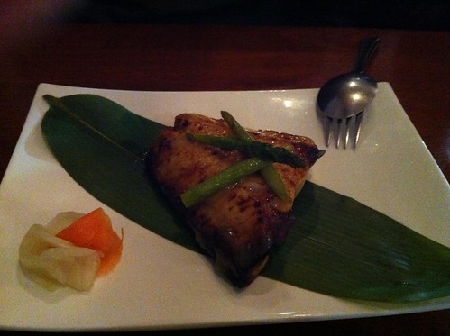 grilled black cod with yuzu miso