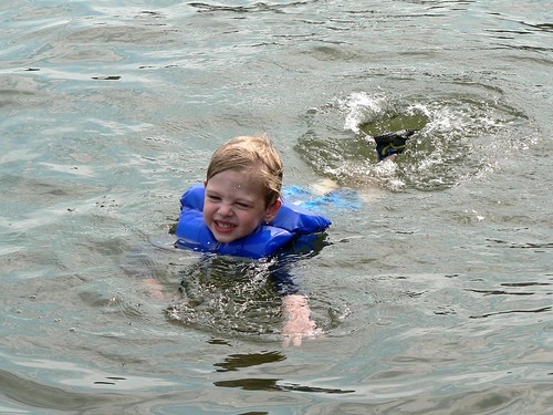 Nathaniel swimming fast