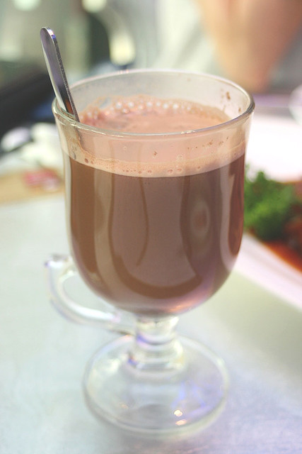 Chocolate Orange "Choctail" - hot chocolate spiked with Cointreau