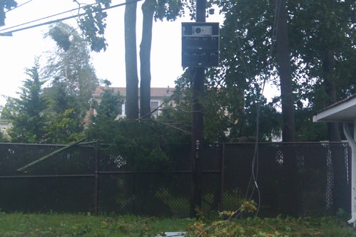 Irene: Wires down and box open