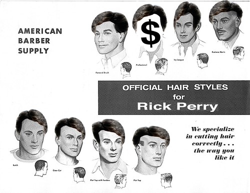 RICK PERRY HAIRCUT CHART by Colonel Flick