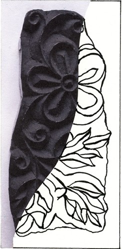 Woodblock stamp from India