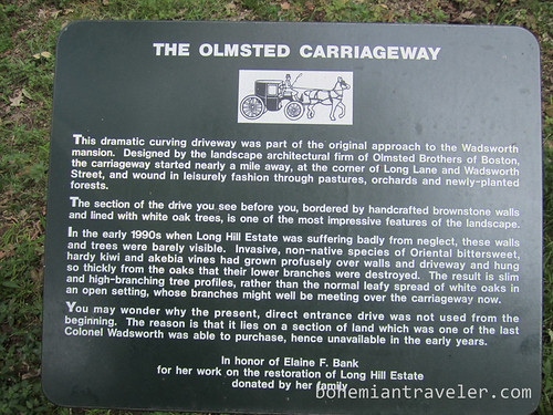 Olmstead designed carraige way