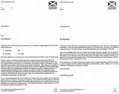 CRU FOI no recovery of legal aid fraud Scotland