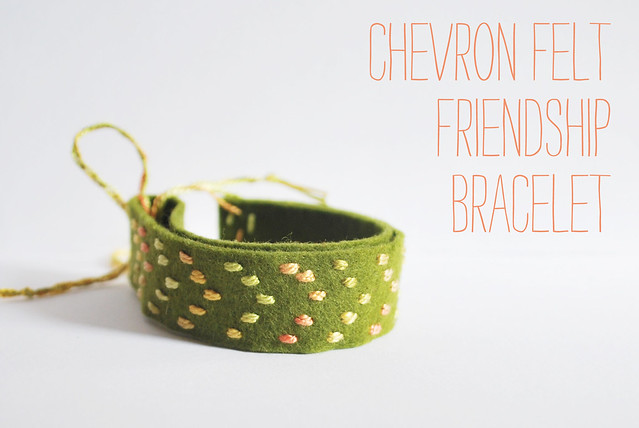 Chevron Felt Friendship Bracelet