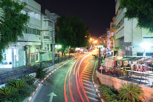 Night street in Tel Aviv ©  Mikhail Kryshen