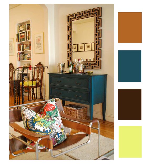 Saddle and Peacock colorboard