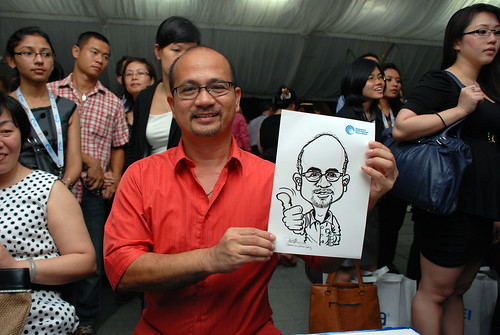 caricature live sketching for Singapore International Water Week Closing Dinner - 15