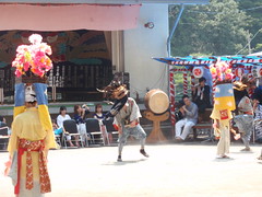 獅子舞、奥氷川神社大祭